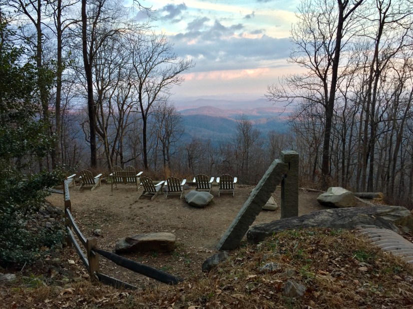 View of the Appalachians from the Hike Inn